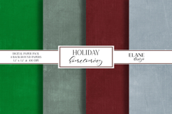 Christmas Themed Digital Paper, Burlap Texture Background Product Image 1