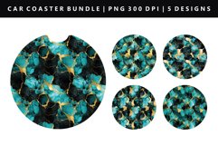 Alcohol Ink Keychain And Car Coaster Sublimation Design Product Image 1