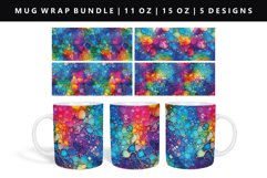Alcohol Ink 11oz, 15oz Mug Sublimation | Mug Wrap PNG Product Image 1