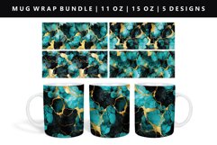 Alcohol Ink 11oz, 15oz Mug Sublimation | Mug Wrap PNG Product Image 1