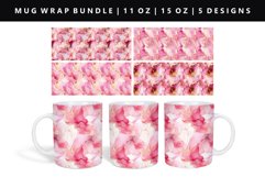 Alcohol Ink 11oz, 15oz Mug Sublimation | Mug Wrap PNG Product Image 1
