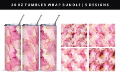 Alcohol Ink 20oz Tumbler Wrap | Sublimation PNG Design Product Image 1