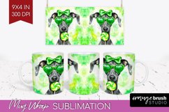 Italian Greyhound St. Patricks Day Dog Mug Wrap Dog Mug PNG Product Image 1