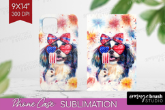 Japanese Chin Dog Phone Case PNG 4th Of July Case PNG Product Image 1