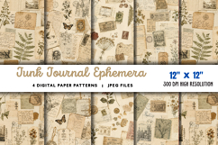 Junk Journal Ephemera Kit JPG Product Image 1