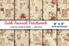 Junk Journal Patchwork Papers JPG Product Image 1