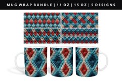 Knitted 11oz, 15oz Mug Sublimation | Mug Wrap PNG Bundle Product Image 3