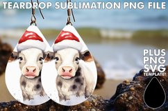 Festive Animal Sublimation Earrings Product Image 1