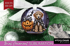 Labradoodle Dog Ornament PNG Halloween PNG Sublimation Product Image 1