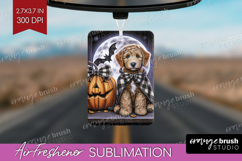 Labradoodle Dog Air Freshener PNG Halloween PNG Sublimation Product Image 1