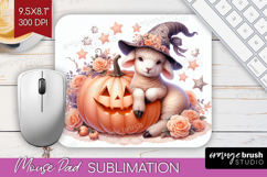 Lamb Halloween Mouse Pad Sublimation Coquette Mousepad PNG Product Image 1