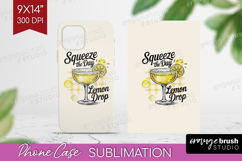 Lemon Drop Cocktail Phone Case PNG Summer Drink Case PNG Product Image 1