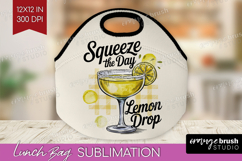 Lemon Drop Cocktail Lunch Bag Summer Drink Lunch Bug PNG Product Image 1