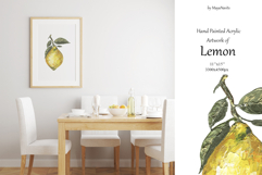Acrylic Lemon Pattern, Frames, Elements Product Image 2