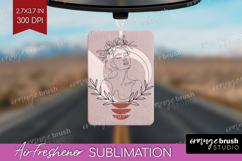 Line Art Woman Air Freshener PNG - Minimalist PNG Product Image 1