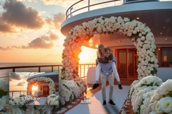 30 Luxury Yacht Wedding Digital Backdrops Product Image 2