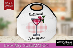 Lychee Martini Cocktail Lunch Bag Summer Drink Lunch Bug PNG Product Image 1