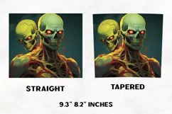 Halloween Tumbler Wrap | Halloween Zombies | Halloween PNG Product Image 2