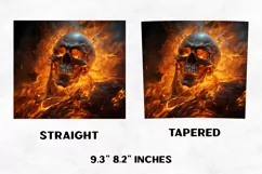 Halloween Tumbler Wrap | Halloween Skull | Halloween PNG Product Image 2