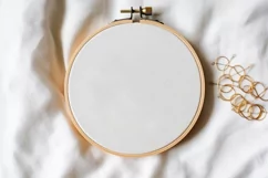 Embroidery Hoop Mockup | Cross Stitch Mockup | Sewing Mockup Product Image 2