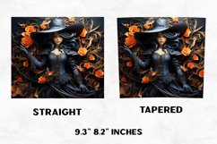 Halloween Tumbler Wrap |Halloween Witch | Halloween PNG Product Image 2