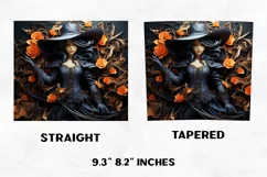 Halloween Tumbler Wrap |Halloween Witch | Halloween PNG Product Image 2
