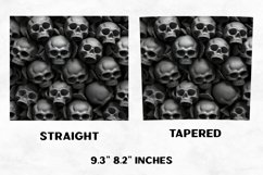 Halloween Skull Tumbler Wrap | 3D Halloween Tumbler Product Image 2