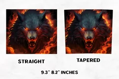 Halloween Tumbler Wrap | Halloween Wolf | Halloween PNG Product Image 2