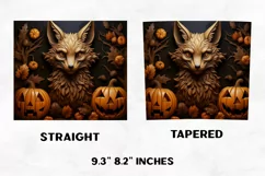 Halloween Tumbler Wrap | Halloween Wolf | Halloween PNG Product Image 2