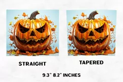Halloween Tumbler Wrap | Halloween Pumpkin | Halloween PNG Product Image 2