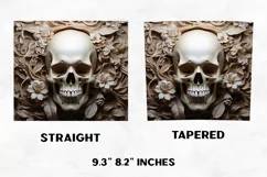 Halloween Tumbler Wrap | Halloween Skull | Halloween PNG Product Image 2