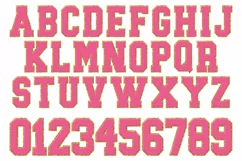 Chenille Sublimation PNG | Alphabet | Sublimation Designs Product Image 2