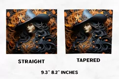 Halloween Tumbler Wrap | Halloween Witch | Halloween PNG Product Image 2