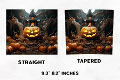 Halloween Tumbler Wrap | Halloween Hunted House | Halloween Product Image 2