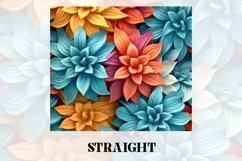 3D Flower Tumbler Wrap | 3D Tumbler wrap | 3d Sublimation Product Image 3