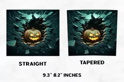 Halloween Tumbler Wrap | Halloween Skull | Halloween PNG Product Image 2