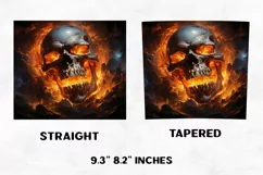 Halloween Tumbler Wrap | Halloween Skull | Halloween PNG Product Image 2
