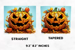 Halloween Tumbler Wrap | Halloween Pumpkin | Halloween PNG Product Image 2