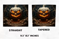 Halloween Tumbler Wrap | Halloween Pumpkin | Halloween PNG Product Image 2