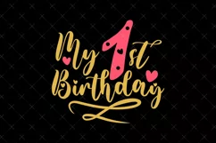 1st Birthday SVG | 1st Birthday SVG | Birthday SVG Product Image 2