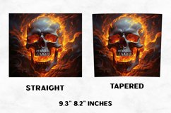 Halloween Tumbler Wrap | Halloween Skull | Halloween PNG Product Image 2