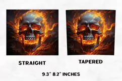 Halloween Tumbler Wrap | Halloween Skull | Halloween PNG Product Image 2