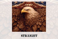 3D Eagle Tumbler Wrap | 3D Patriotic Tumbler Wrap | 3D Product Image 2
