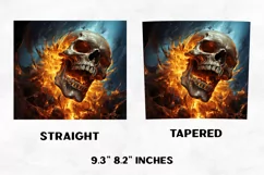 Halloween Tumbler Wrap | Halloween Skull | Halloween PNG Product Image 2