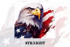 3D Eagle Tumbler Wrap | 3D Patriotic Tumbler Wrap | 3D Product Image 2