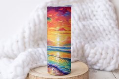3D Sublimation Tumbler wrap Summer landscape bundle Vacation Product Image 2