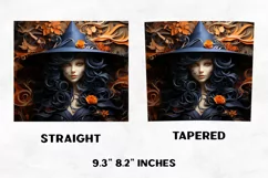 Halloween Tumbler Wrap | Halloween Witch | Halloween PNG Product Image 2