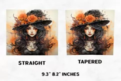 Halloween Tumbler Wrap | Halloween Witch | Halloween PNG Product Image 2
