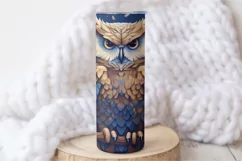 Owl Floral Tumbler Wrap | Skinny Tumbler Wrap Product Image 3