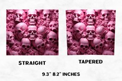 Halloween Tumbler Wrap | Halloween Skull | Halloween PNG Product Image 2